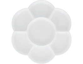 Innspiro Paleta de plástico flor 14cm blanca