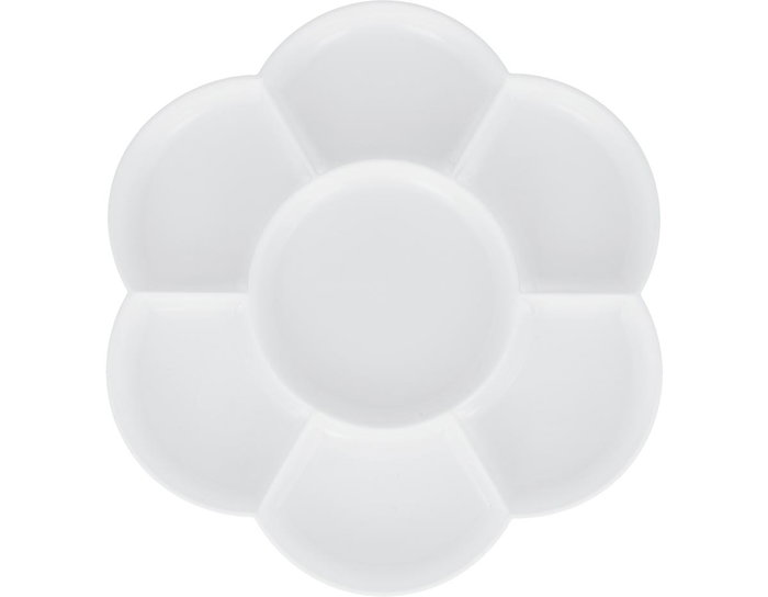 Innspiro Paleta de plástico flor 14cm blanca Innspiro Paleta de plástico flor 14cm blanca