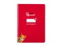 Liderpapel Cuaderno espiral Pautaguía A5 tapa blanda 40 hojas 75gr cuadro pautado 2,5mm color rojo