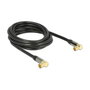 DeLOCK 88916 Cable de antena coaxial RG-6/U de 3 m con conectores IEC angulados