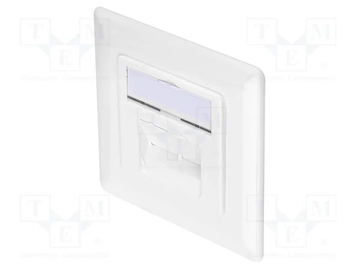 Digitus Toma de Red CAT 6A 2xRJ45 Apantallada Blanca DN-9007-1