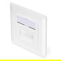 Digitus Toma de Red Cat6a 2xRJ45 Apantallada Empotrada Blanca