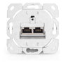 Digitus Toma de Red CAT 6A 2xRJ45 Apantallada Blanca DN-9007-1