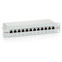 EQUIP Patch Panel 12x RJ45 Cat6 FTP 1U Rack Gris - 208014, ISO/IEC, Gigabit Ethernet 1000 Mbit/s, Compatible con Cat6e, Color Hellgrau