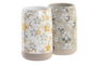 DKD Home Decor Vaso Shabby Gris Beige Dolomita 4 Unidades 7 x 12 x 7 cm