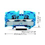WAGO 2016-1204 Borne de paso de 2 conductores 16mm