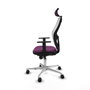 PIQUERAS Y CRESPO Silla de oficina Jorquera Morado y Blanco