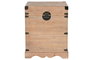 DKD Home Decor Baúl Oriental Natural Marron Claro Abeto Metal Set 2 Piezas 48x61x48 cm Hecho a Mano