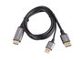 Lanberg Cable HDMI(M) - DisplayPort(M) 1m 4K negro-gris