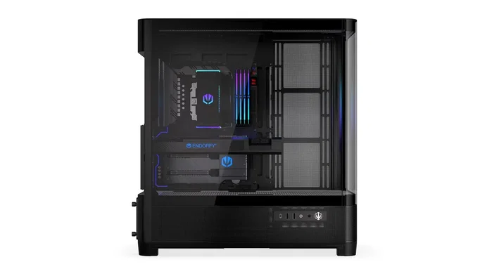 Endorfy Aquarius 8000 Flex, Caja Ordenador Showcase, Cristal Curvo, E-ATX, Refrigeración 420mm