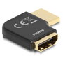 DeLOCK Adaptador HDMI 90° Izquierdo 8K 60Hz Metal Negro