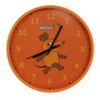 DieMaus Reloj de Pared para Niños Naranja / Plata