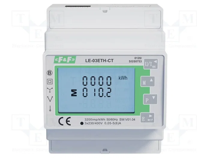 F&F LE-03ETH-CT Contador Digital 3-fásica Ethernet