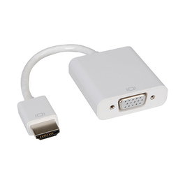 ROLINE Adaptador HDMI a VGA ST/BU 15cm, Macho/Hembra, 1920x1080 Pixeles