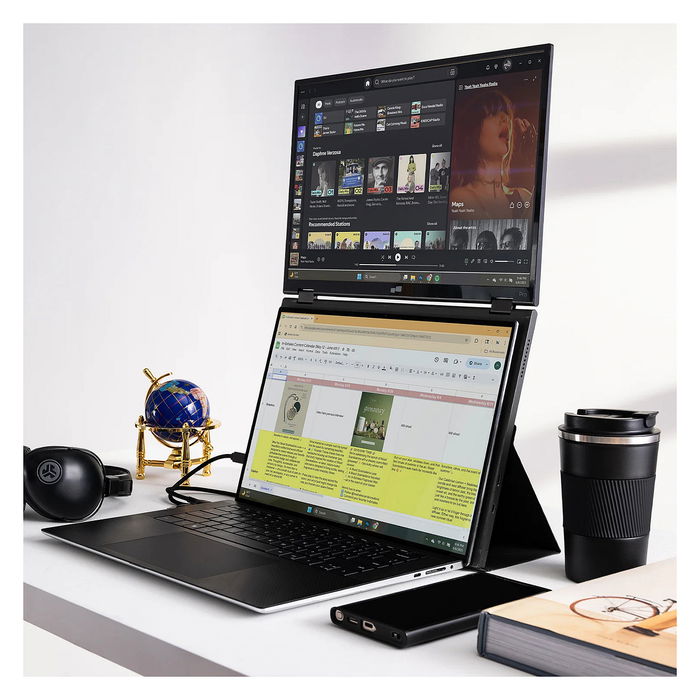 Mobile Pixels Duex Float 2.0 Pro Monitor portátil 16" 2.5K 2560x1600 Negro con soporte incluido - Duex Float 2 Pro 16 Bildschirmerweiterung