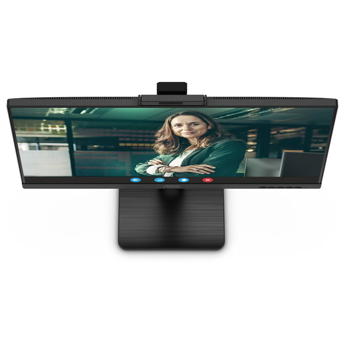 AOC Monitor Q27P3CW 27" Quad HD 2560x1440 IPS 100Hz USB-C Hub 90W Webcam 5MP Altavoces Oficina Negro