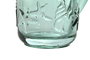 DKD Home Decor Jarra de Cristal Relieve Turquesa 1150ml