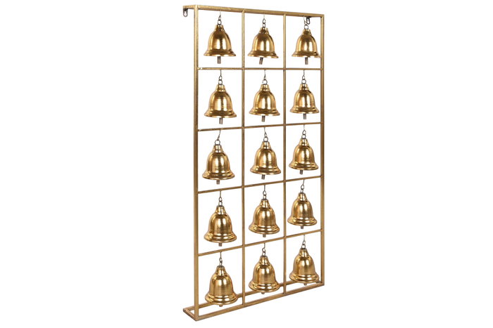 Decoracion Pared Indio DKD Home Decor Dorado 10 x 97 x 50 cm