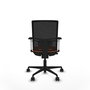 PIQUERAS Y CRESPO Silla de oficina Yunquera Naranja y Negro