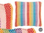 Giftdecor Cojin Multicolor Estampado Rayas 45 x 45 cm Algodon (Set de 12)