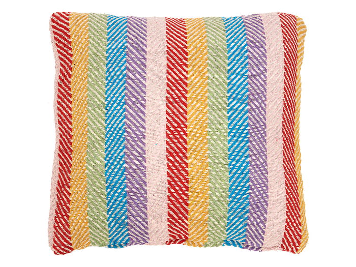 Giftdecor Cojin Multicolor Estampado Rayas 45 x 45 cm Algodon (Set de 12)