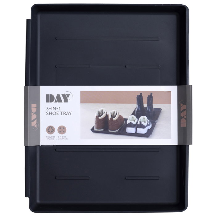 Day Juego de 3 Bandejas para Zapatos Organizadoras Plástico Reciclado 35x27,5 cm