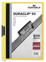 Dosier Clip Duraclip Pvc A4 2209 Pinza Metal 60H Amarillo (Set de 25)