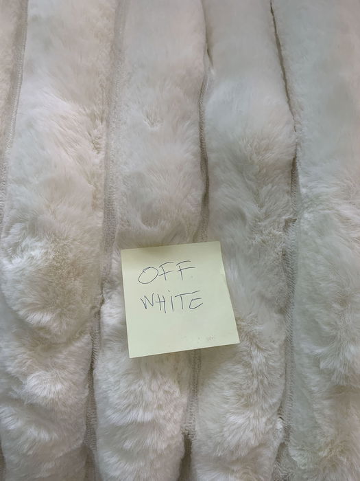 DKD Home Decor Manta Urban Rabit fur april 24 b Crudo 240 x 220 x 1 cm