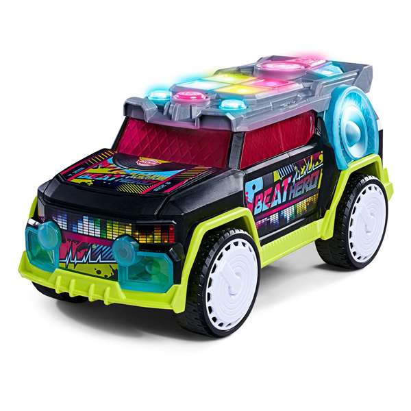 Smoby Coche Streets' n Beatz 32 cm con Luz y 22 Sonidos para Niños a partir de 3 Años