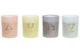 DKD Home Decor Vela Cristal Elementos Surtido de 4 Unidades