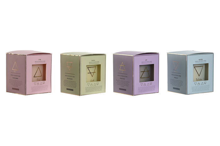 DKD Home Decor Vela Decorativa Verde Menta y Azul Celeste 8 x 10 x 8 cm (4 Unidades) DKD Home Decor Vela Decorativa Verde Menta y Azul Celeste 8 x 10 x 8 cm (4 Unidades)