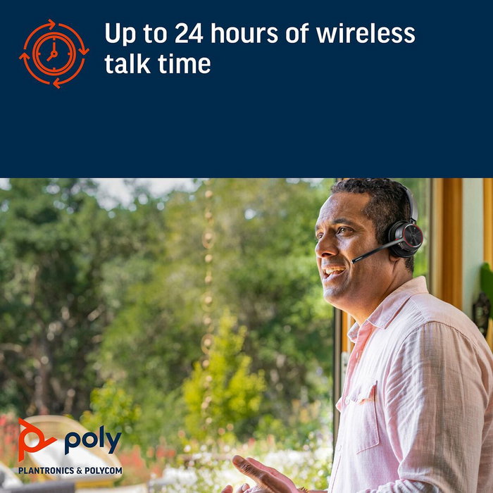 Poly Voyager 4320 Microsoft Teams Certified USB-A Headset + BT700 dongle - Negro Poly Voyager 4320 Microsoft Teams Certified USB-A Headset + BT700 dongle - Negro