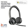 Poly Voyager 4320 Microsoft Teams Certified USB-A Headset + BT700 dongle - Negro
