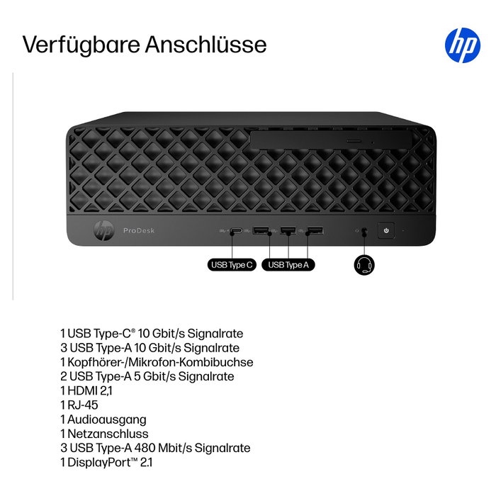 HP ProDesk 4 SFF G1i CU5 con 32GB RAM, 512GB SSD y Windows 11 Pro HP ProDesk 4 SFF G1i CU5 con 32GB RAM, 512GB SSD y Windows 11 Pro
