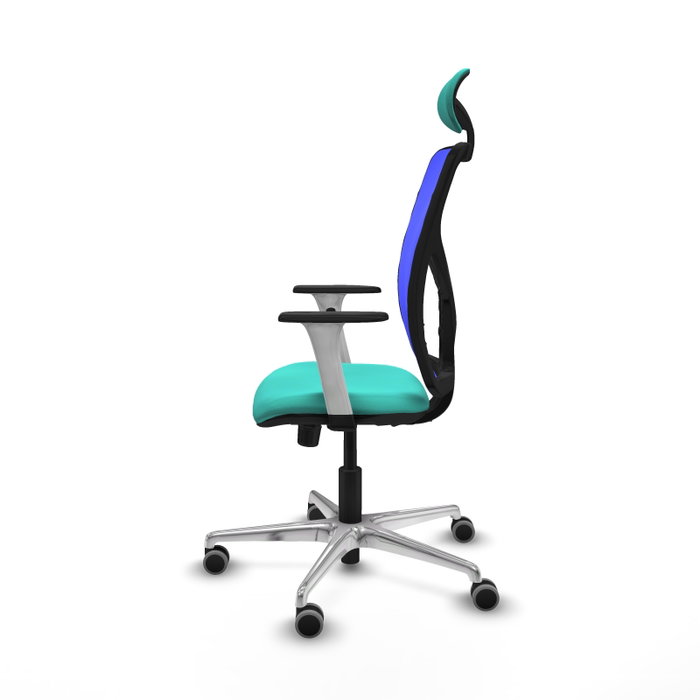 PIQUERAS Y CRESPO Silla de oficina Motilla con mecanismo Sincro, Azul y Turquesa PIQUERAS Y CRESPO Silla de oficina Motilla con mecanismo Sincro, Azul y Turquesa