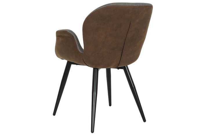DKD Home Decor Silla Loft Marron Gris Metal PU 62 x 84 x 63 cm (2 Unidades)