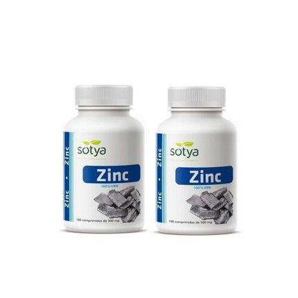 SOTYA Zinc 100 Comprimidos 500mg SOTYA Zinc 100 Comprimidos 500mg