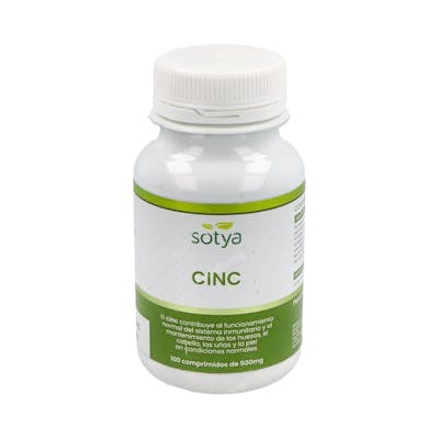 SOTYA Zinc 100 comprimidos de 500mg