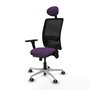 PIQUERAS Y CRESPO Silla de oficina Zulema Morado con Malla Negra