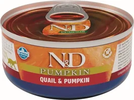 Farmina N&D Cat Pumpkin Codorniz Caja 24x70 gr Alimento para Gatos