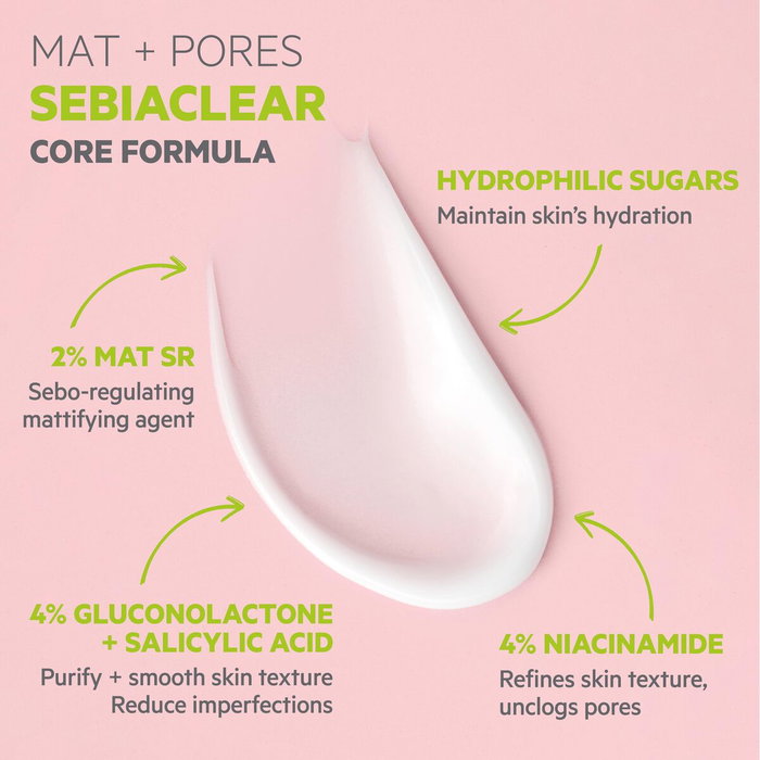 SVR Sebiaclear Mat+Pores Crema Matificante y Antiporos 40 ml