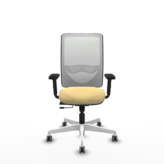 PIQUERAS Y CRESPO Silla de oficina Zulema con mecanismo Sincro/Traslack, Crema y Blanco PIQUERAS Y CRESPO Silla de oficina Zulema con mecanismo Sincro/Traslack, Crema y Blanco