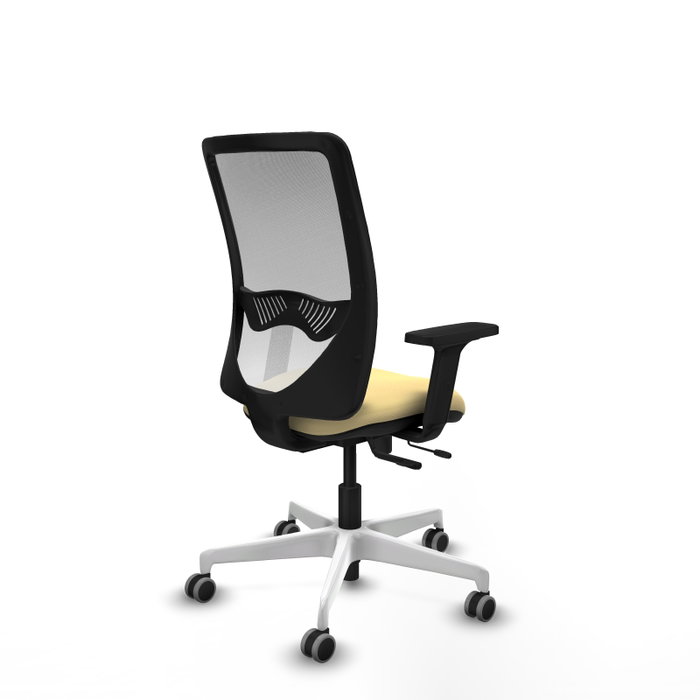 PIQUERAS Y CRESPO Silla de oficina Zulema con mecanismo Sincro/Traslack, Crema y Blanco PIQUERAS Y CRESPO Silla de oficina Zulema con mecanismo Sincro/Traslack, Crema y Blanco
