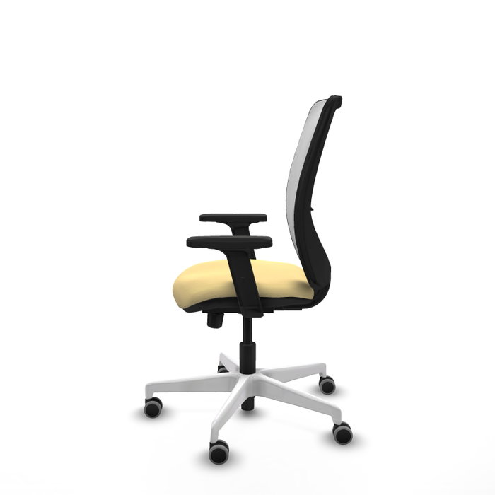 PIQUERAS Y CRESPO Silla de oficina Zulema con mecanismo Sincro/Traslack, Crema y Blanco PIQUERAS Y CRESPO Silla de oficina Zulema con mecanismo Sincro/Traslack, Crema y Blanco