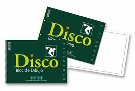 Bloc De Dibujo Zorrilla Disco Encolado Liso Con Recuadro 2 Taladros 230X340 Mm 130G 20H (Set de 12)