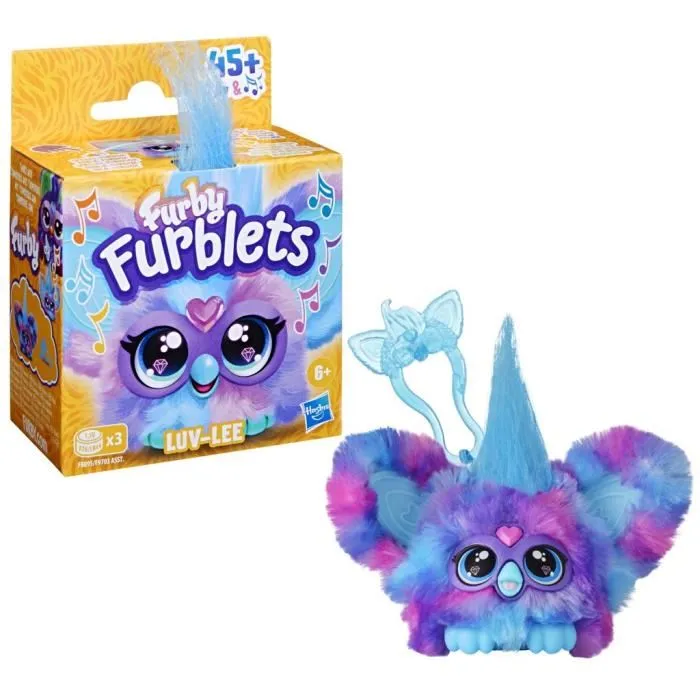 Furby Furblets Luv-Lee K-Pop, Mini peluche electrónico para niñas y niños, más de 45 sonidos, a partir de 6 años, Hasbro