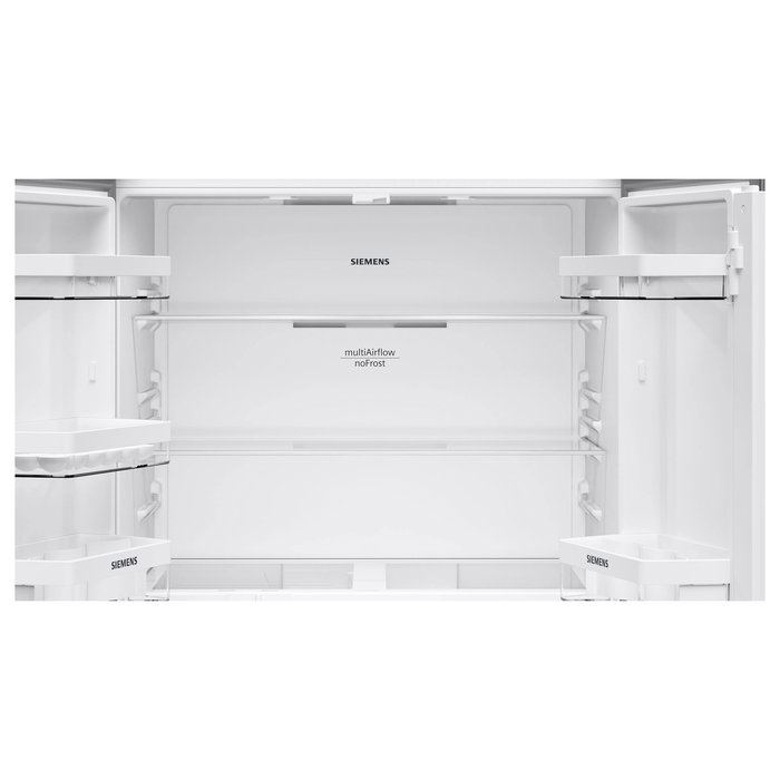 Siemens KF96NVPEA Frigorífico Combinado No Frost MultiDoor Puerta Francesa 605L (405L+200L) Clase E Plata SN-T 183x91x73,1 cm