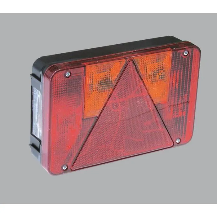Función Fuego 6 Radex 5800 Derecha - Iluminación LED Rojo y Naranja, Impermeable, Rectangular, Para Atornillar