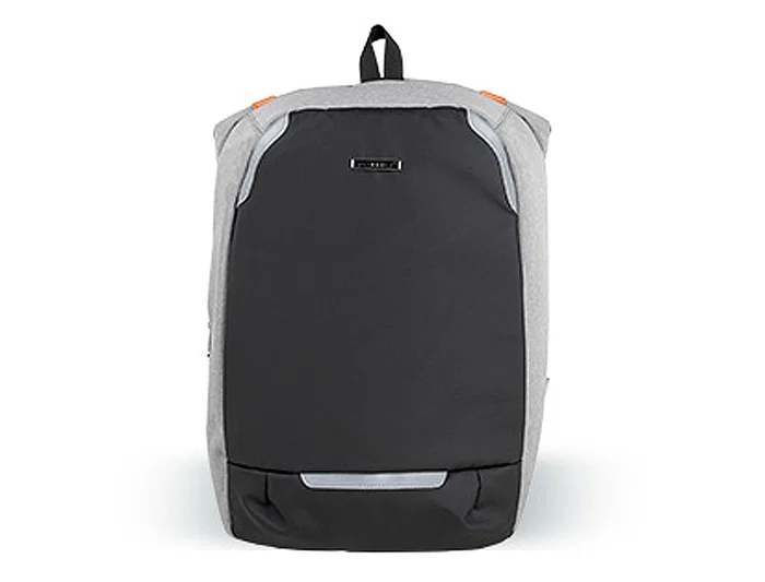 Q-connect Mochila para portátil de 18" negra / gris, poliéster impermeable, 460x170x310 mm
