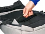 Q-connect Mochila para portátil de 18" negra / gris, poliéster impermeable, 460x170x310 mm